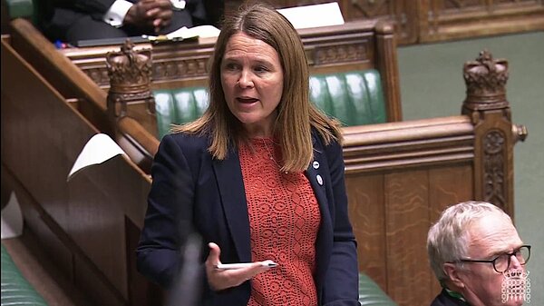 Vikki speaking in the House of Commons